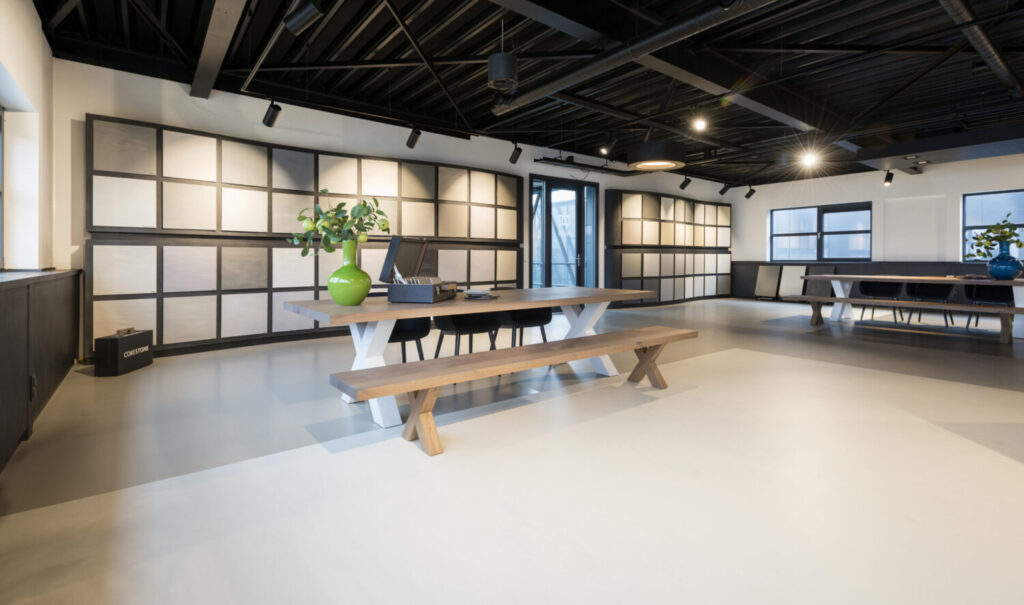 Gussböden im Ausstellungsraum